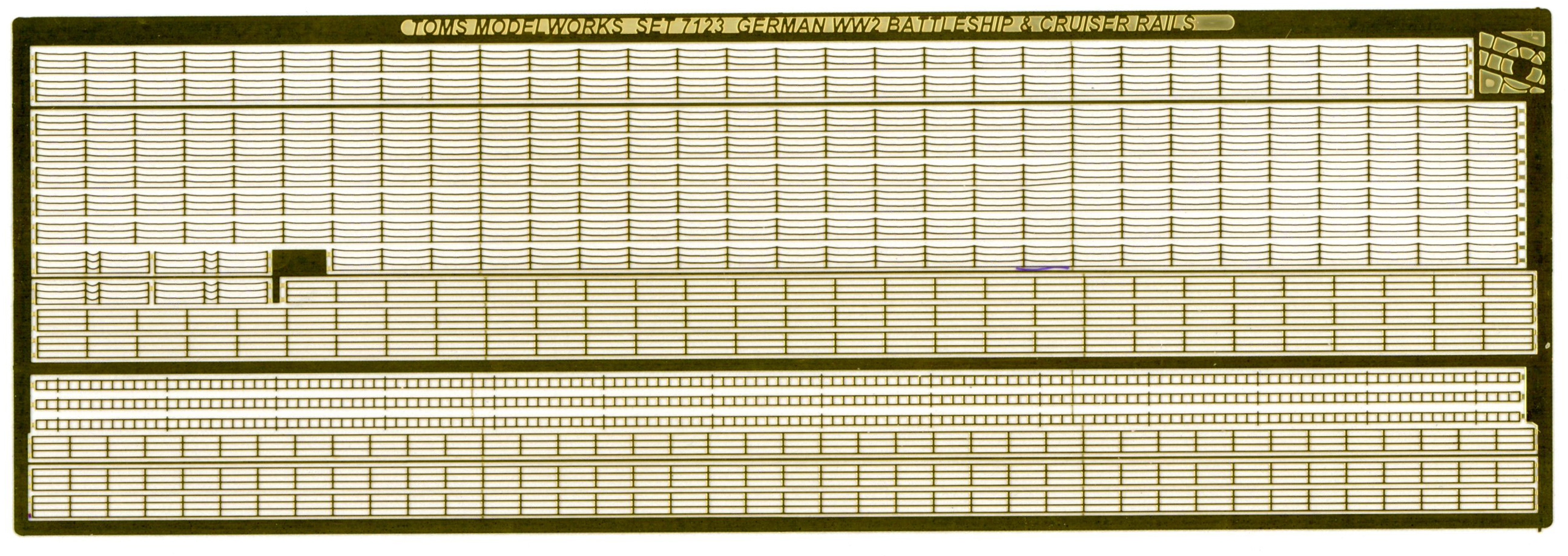 7123 German Battleship and Cruiser Rails
